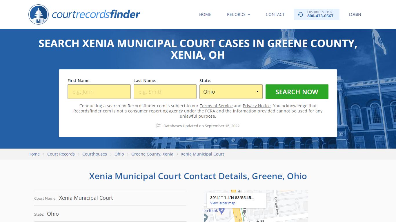 Xenia Municipal Court Case Search - Greene County, OH - RecordsFinder